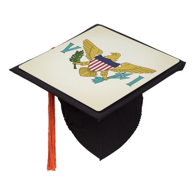 U.S. Virgin Islands Graduation Cap Topper (Angled)