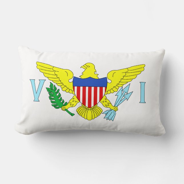 U.S. Virgin Islands Lumbar Pillow (Front)