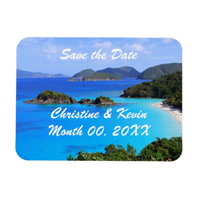 U.S. Virgin Islands Save the Date Magnet (Horizontal)