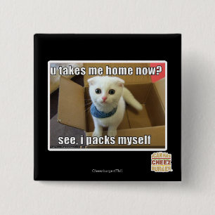 U take me home now? 2 inch square button