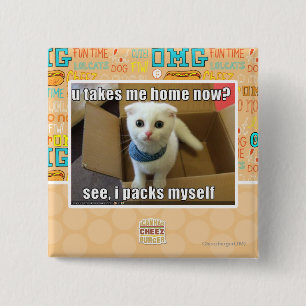 U take me home now? 2 inch square button