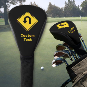 U-Turn Sign Golf Head Cover