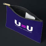 U=U HIV Undetectable Equals Untransmittable Accessory Pouch<br><div class="desc">U Equals U simple font lettering design. Let other people ask you what this means. UequalsU is an HIV advocacy movement for AIDS Awareness and HIV stigma education. > U=U. Artwork to help educate and answer questions about HIV viral load and transmission of HIV. > Personalize it! Add custom name,...</div>