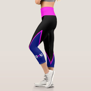 U=U HIV Undetectable Equals Untransmittable Capri Leggings