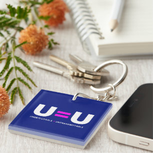 U=U HIV Undetectable Equals Untransmittable Keychain