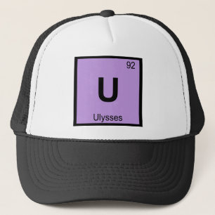 U - Ulysses Greek Chemistry Periodic Table Trucker Hat