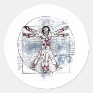 U.V MAN(Universal Vitruvian Man) Classic Round Sticker