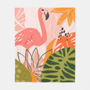 UA Jungle Flamingo II Fleece Blanket