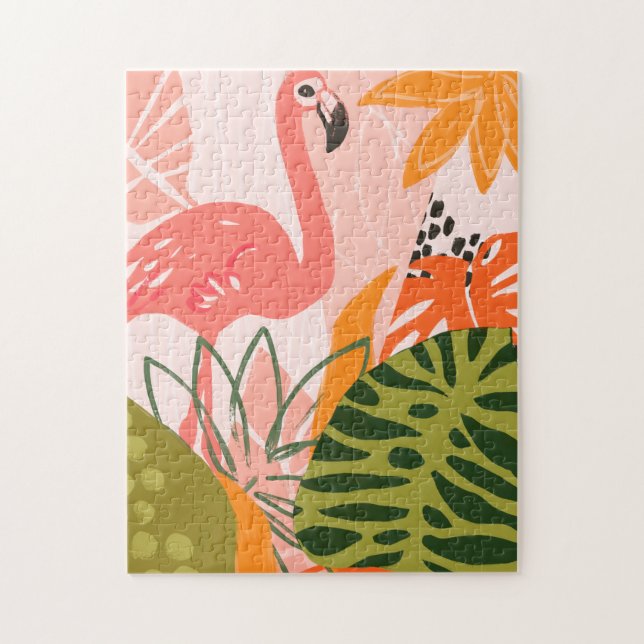 UA Jungle Flamingo II Jigsaw Puzzle (Vertical)