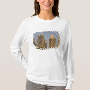 UAE, Dubai. Minaret of mosque in Al Wasl, with T-Shirt