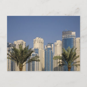 UAE, Dubai. Towers of Jumeirah Beach Residence Postcard