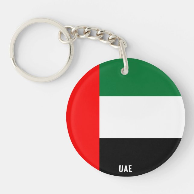 UAE Flag Charming Patriotic Keychain (Front)