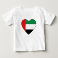 UAE Flag Heart T-Shirt