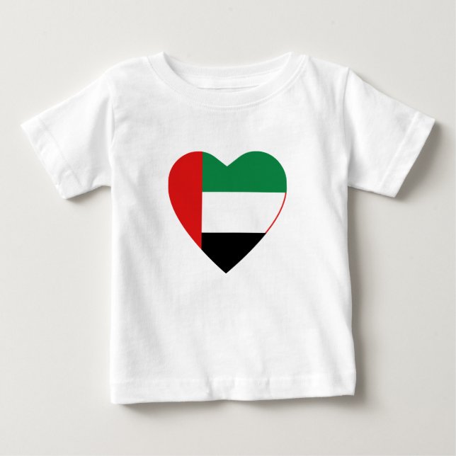 UAE Flag Heart T-Shirt (Front)