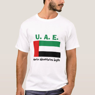 UAE Flag + Map + Text T-Shirt