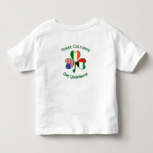UAE Irish American Shamrock Flag Personalized  Toddler T-shirt
