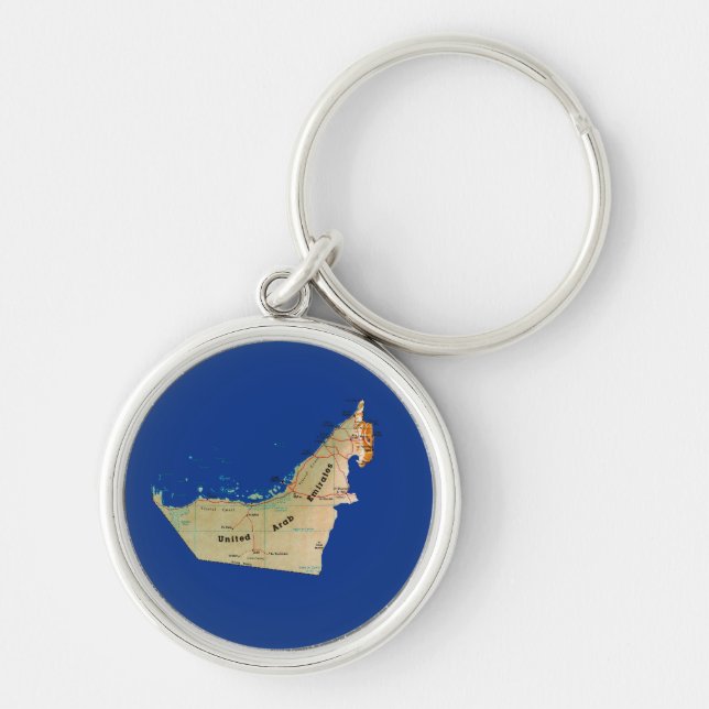 UAE Map Keychain (Front)