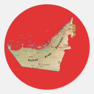 UAE Map Sticker