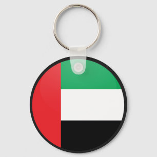 Uae quality Flag Circle Keychain