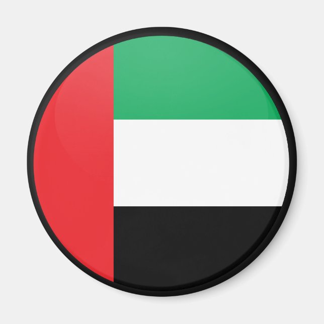 Uae quality Flag Circle Magnet (Front)