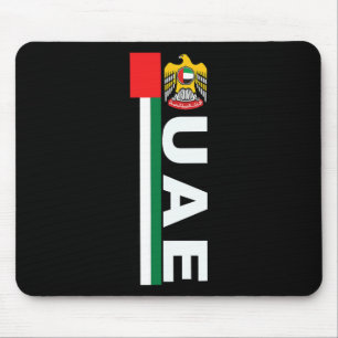 Uae Soccer Style United Arab Emirates Flag Mouse Pad