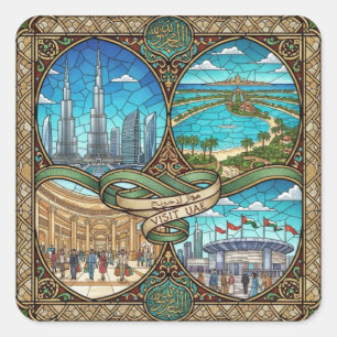 UAE SQUARE STICKER