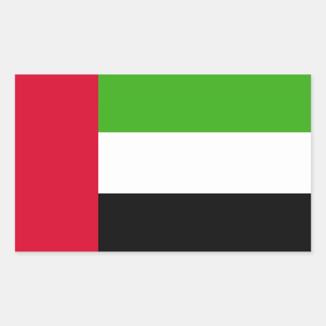 UAE United Arab Emirates Flag Sticker (Front)