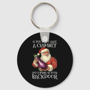 Ual Innuendo Santa Rude Christmas  Keychain