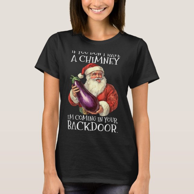 Ual Innuendo Santa Rude Christmas  T-Shirt (Front)
