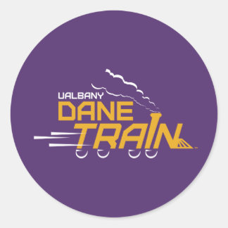 UAlbany Dane Train Logo Classic Round Sticker