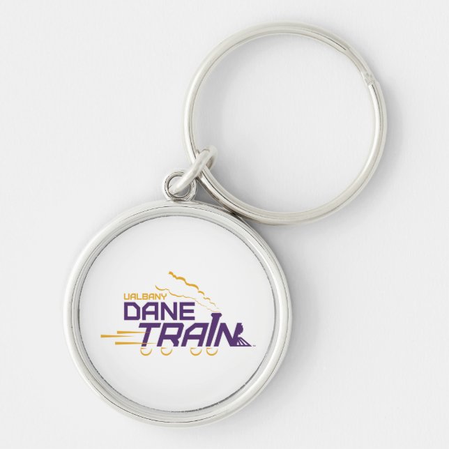 UAlbany Dane Train Logo Keychain (Front)