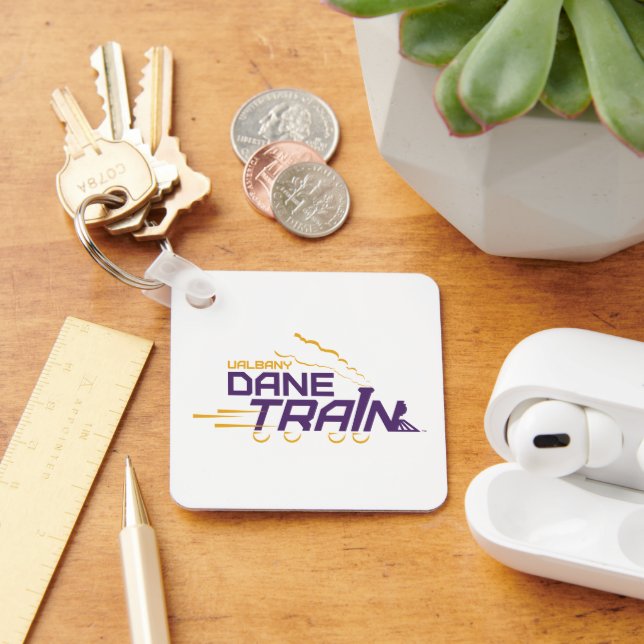 UAlbany Dane Train Logo Keychain (Desk)