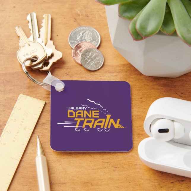 UAlbany Dane Train Logo Keychain (Desk)