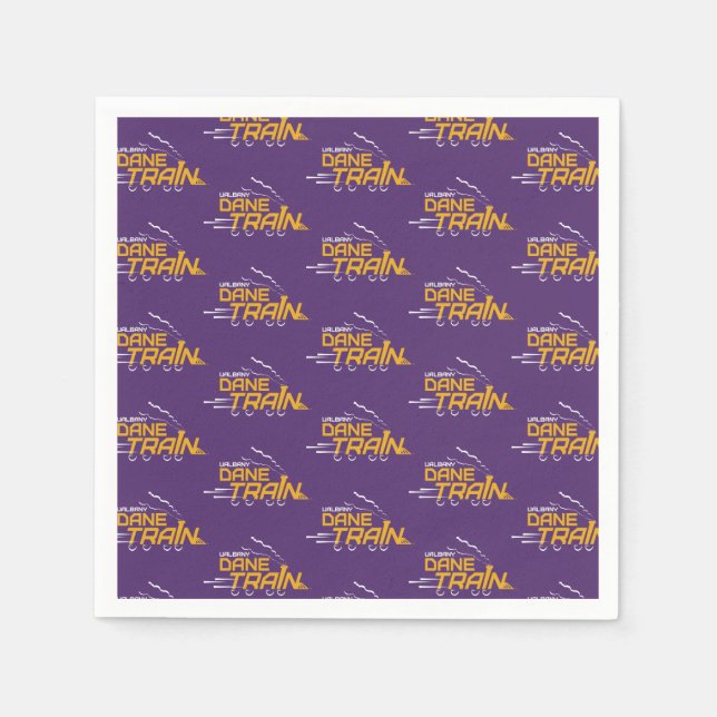 UAlbany Dane Train Logo Napkin (Front)