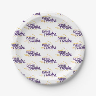 UAlbany Dane Train Logo Paper Plate