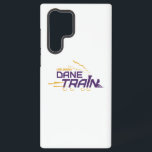 UAlbany Dane Train Logo Samsung Galaxy Case<br><div class="desc">The UAlbany Dane Train logo features bold, angular typography with the words "Dane Train" in large, purple capital letters. Above it, "UAlbany" is written in a smaller, golden font. The design incorporates the silhouette of a train, with smoke billowing from the smokestack. The train's wheels are represented in gold, giving...</div>