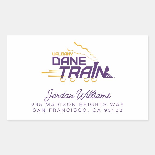 UAlbany Dane Train Logo Sticker (Front)