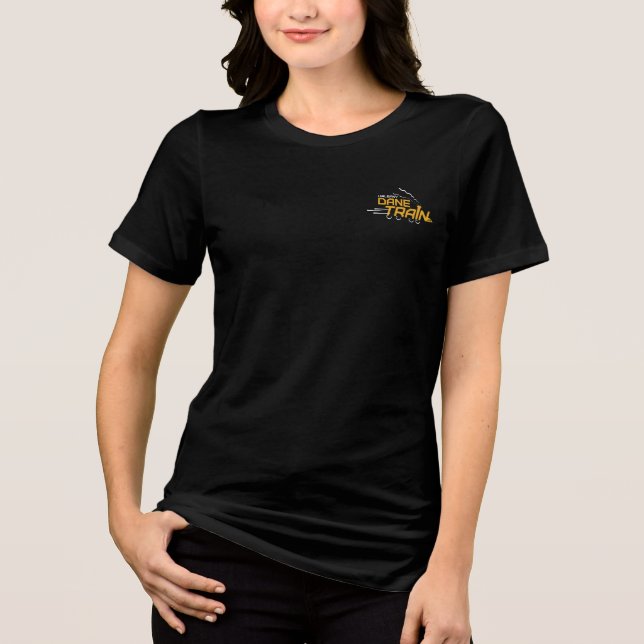 UAlbany Dane Train Logo Tri-Blend Shirt (Front)