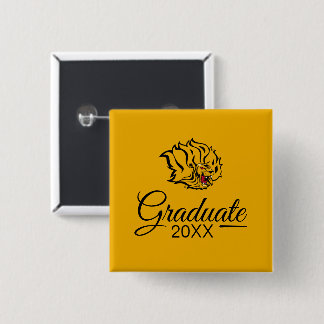 UAPB Golden Lions Graduate 2 Inch Square Button
