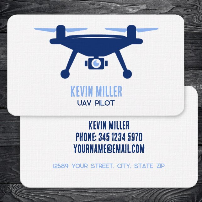 UAV Pilot Business Card (Drone Pilot Business Cards)
