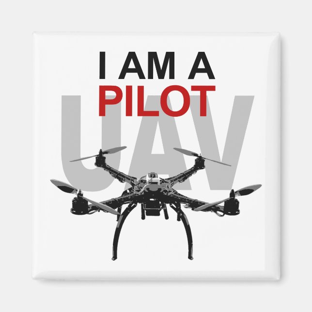 UAV Quadpilot Quadcopter Pilot Magnet (Front)