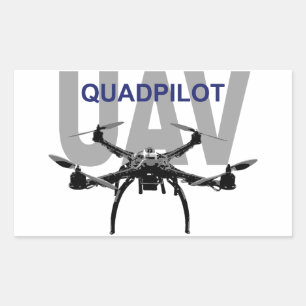 UAV Quadpilot Quadcopter Pilot Sticker
