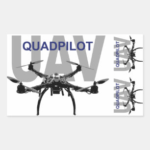 UAV Quadpilot Quadcopter Pilot Sticker