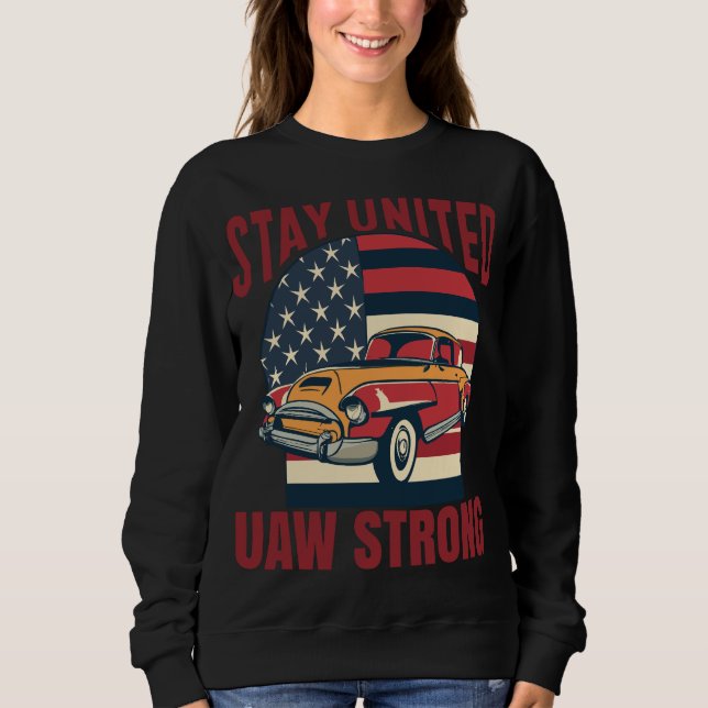 UAW Strike Red Tee United Auto Workers Union UAW (Front)