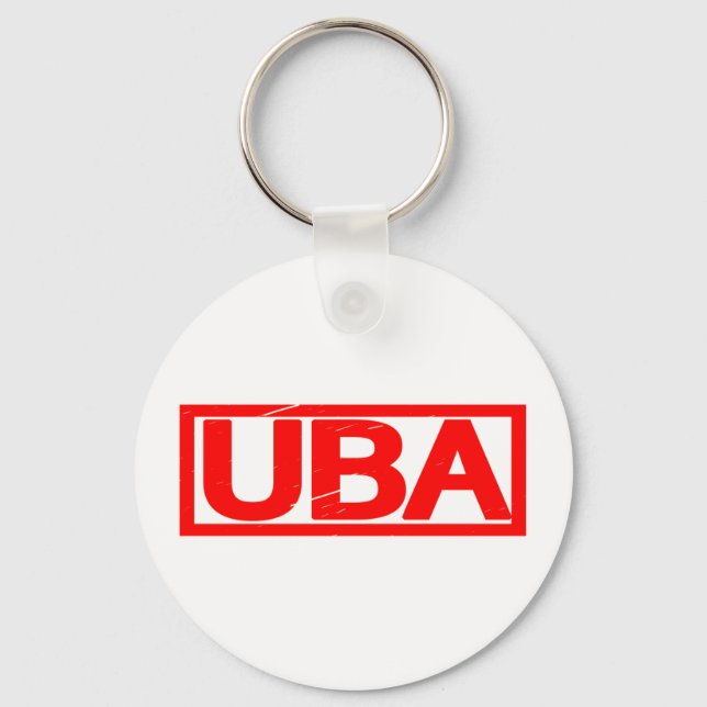 Uba Stamp Keychain (Front)