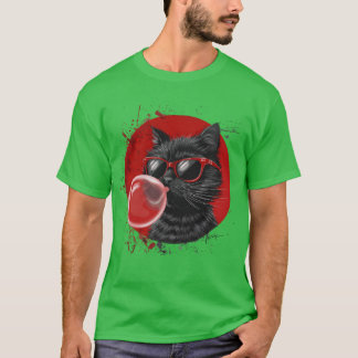 ubble Gum Cat for a Cat Lover family T-Shirt