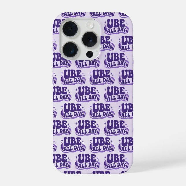 Ube All Day iPhone 15 Pro case (Back)