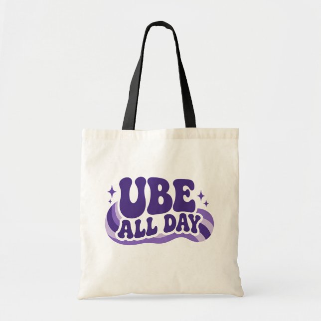 Ube All Day Mug Tote Bag (Front)