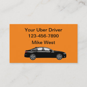 Uber Driver Bold Cartes de visite simples