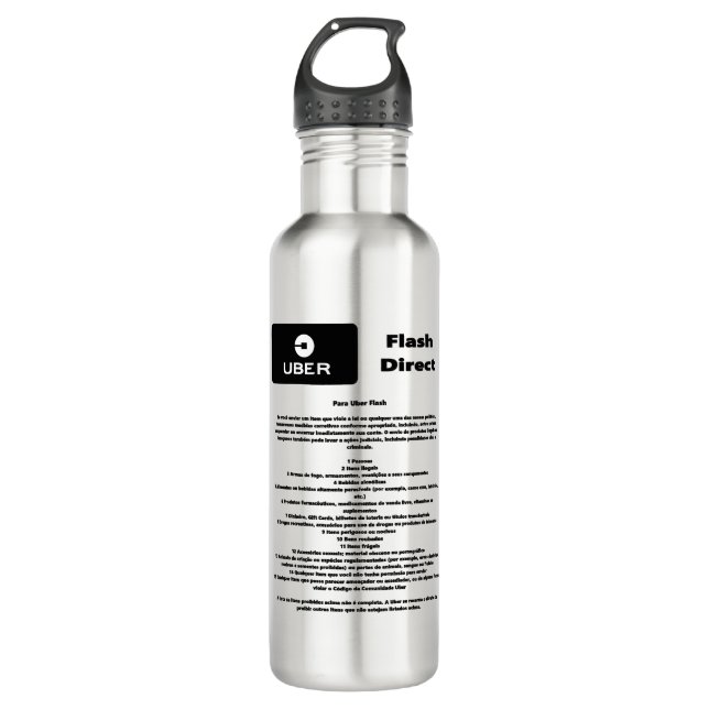Uber Flash Direct Guidelines 710 Ml Water Bottle (Front)